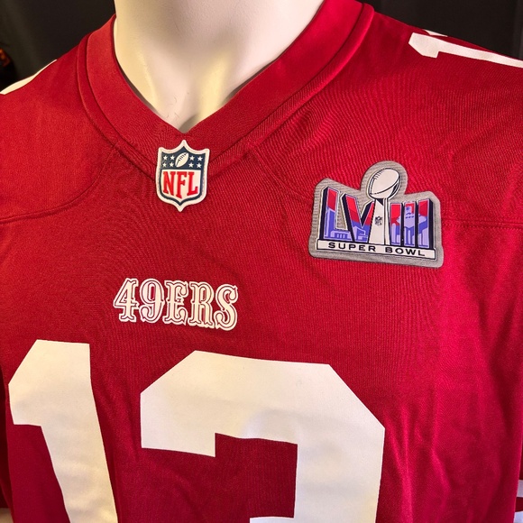 New mens XL authentic Nike San Francisco 49ers Brock Purdy SB58 football jersey - Picture 2 of 9